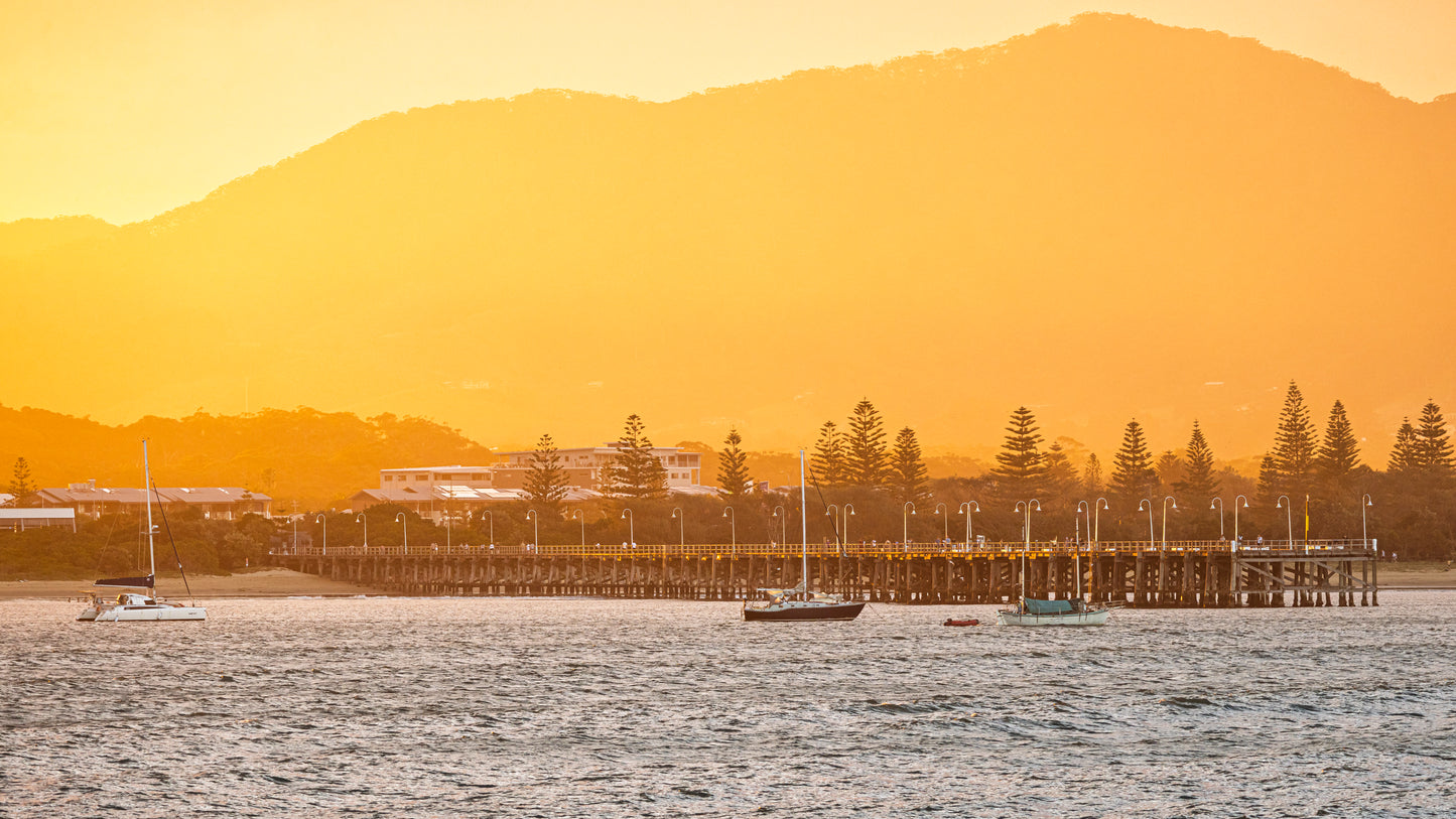 Golden Glow Coffs Harbour Jetty .Coffs Harbour Nsw.